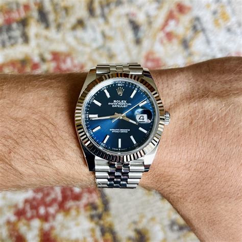 rolex datejust blue price|2022 rolex datejust 41mm.